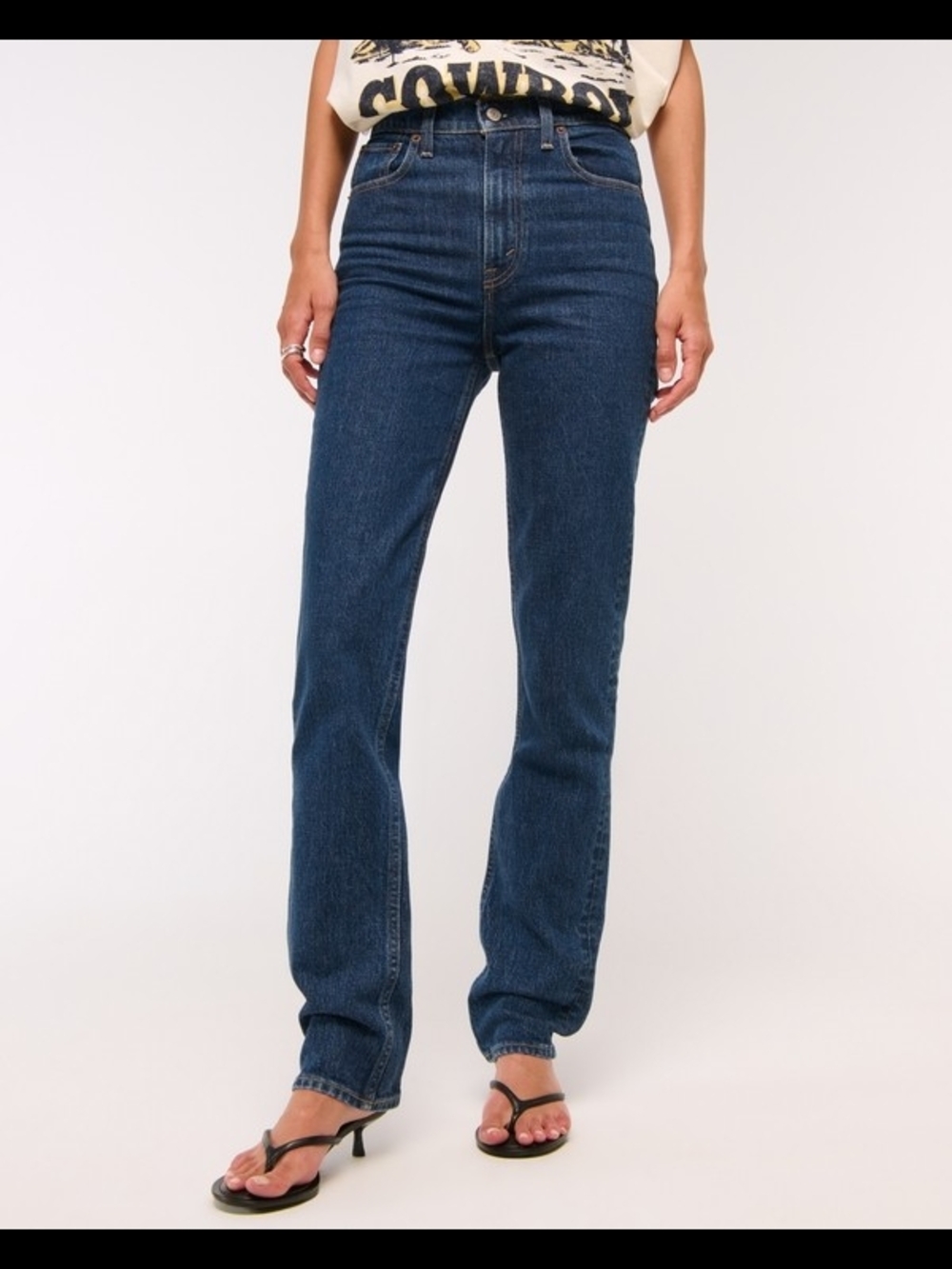 Abercrombie & Fitch 90s High Rise Straight-Leg Jeans